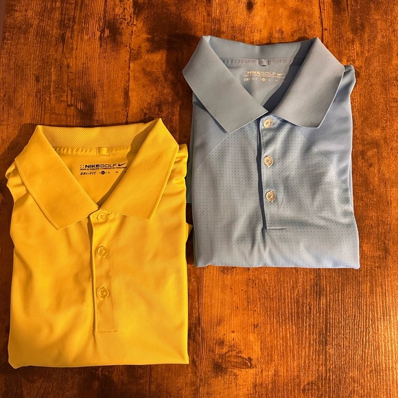 Nike Other - Nike Men's Polo Shirts in Bright Yellow and Soft Blue